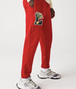 Lacoste Tannis Patched Jogger Trouser - Red - Brand Store
