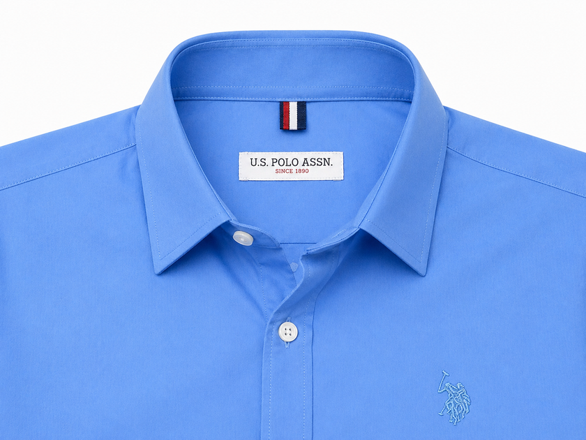USPA Sky Blue Casual Shirt