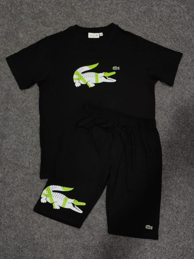 LACST Crocodile Print Twin Set - Black - Brand Store