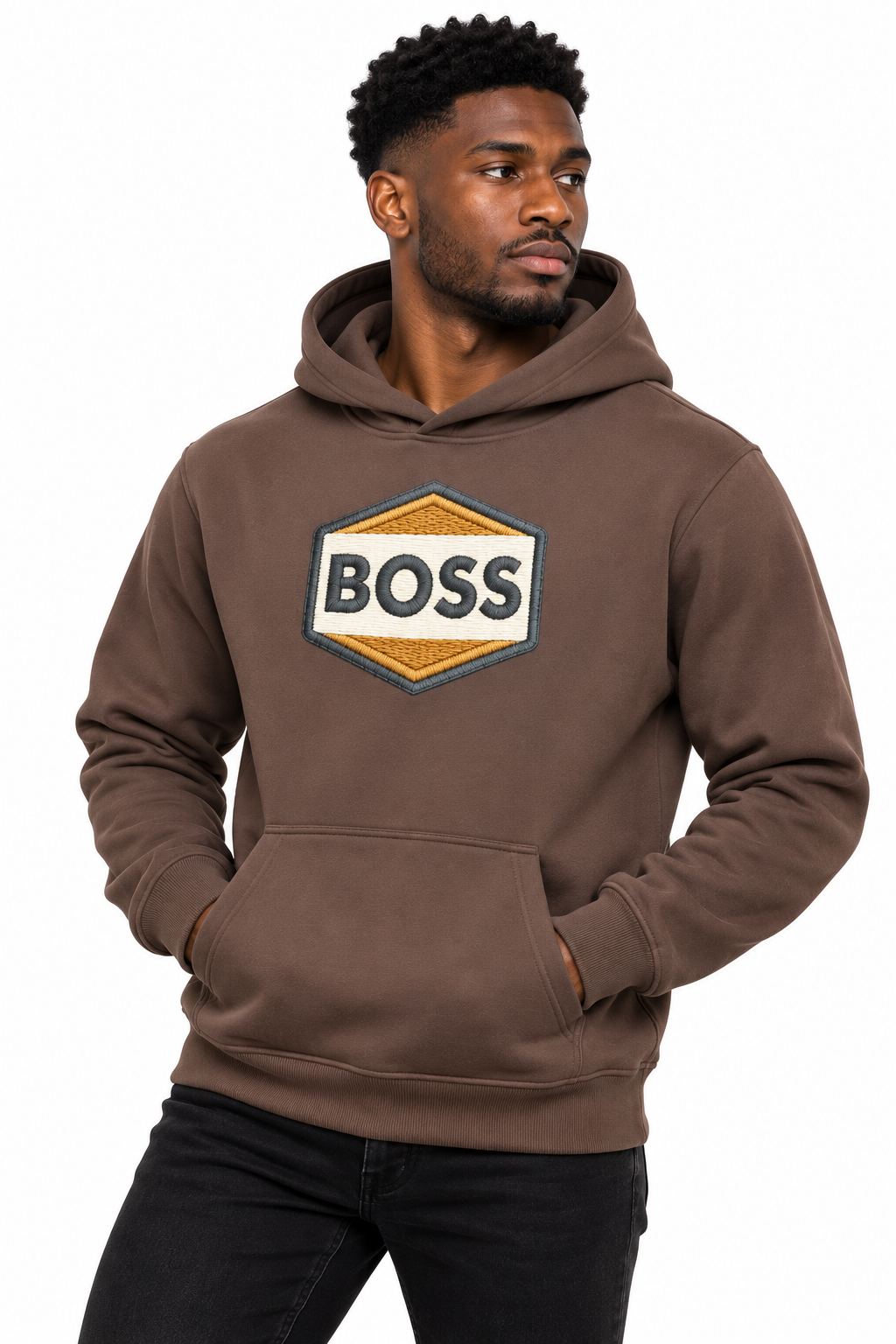 Boss Big Logo Pullover Hoodie