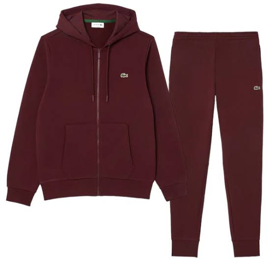 LCST Zipper hoodie Tracksuit - Burgundy