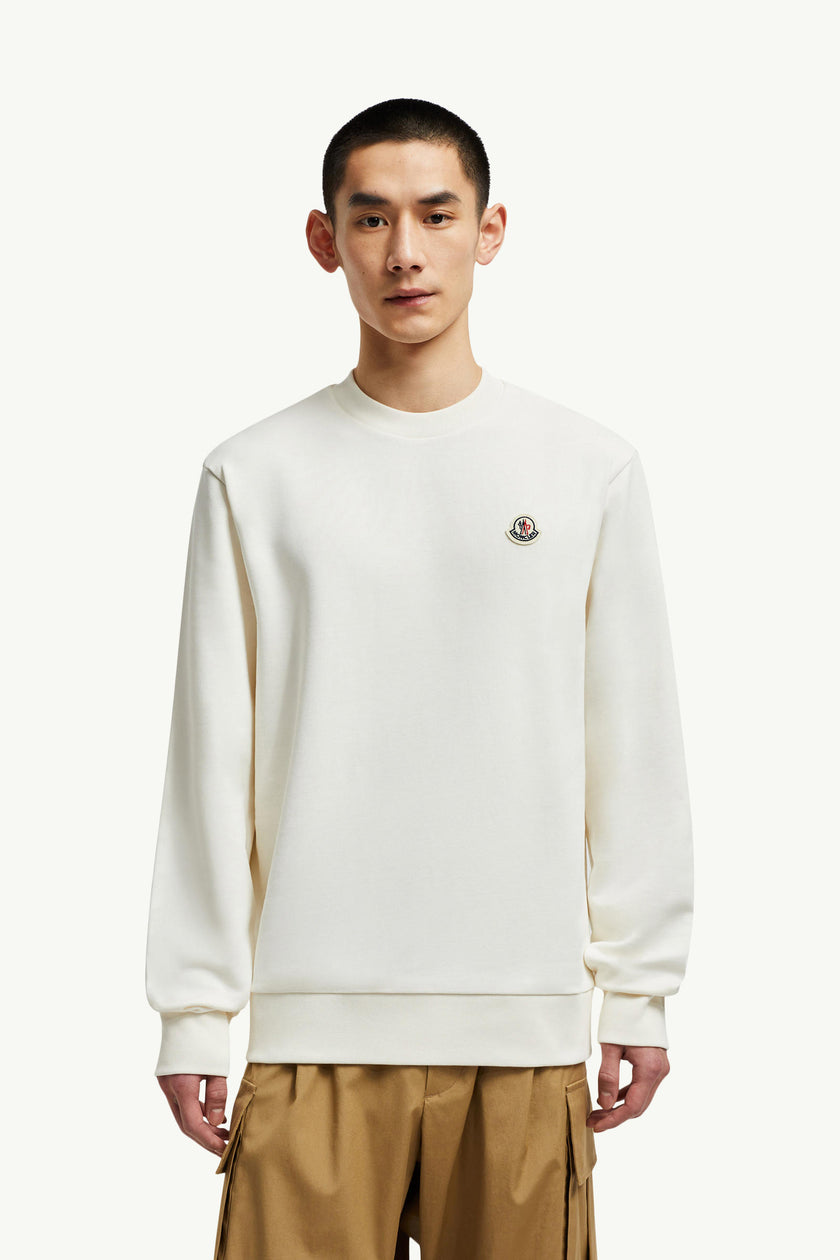 MONC Badge Sweatshirt - White