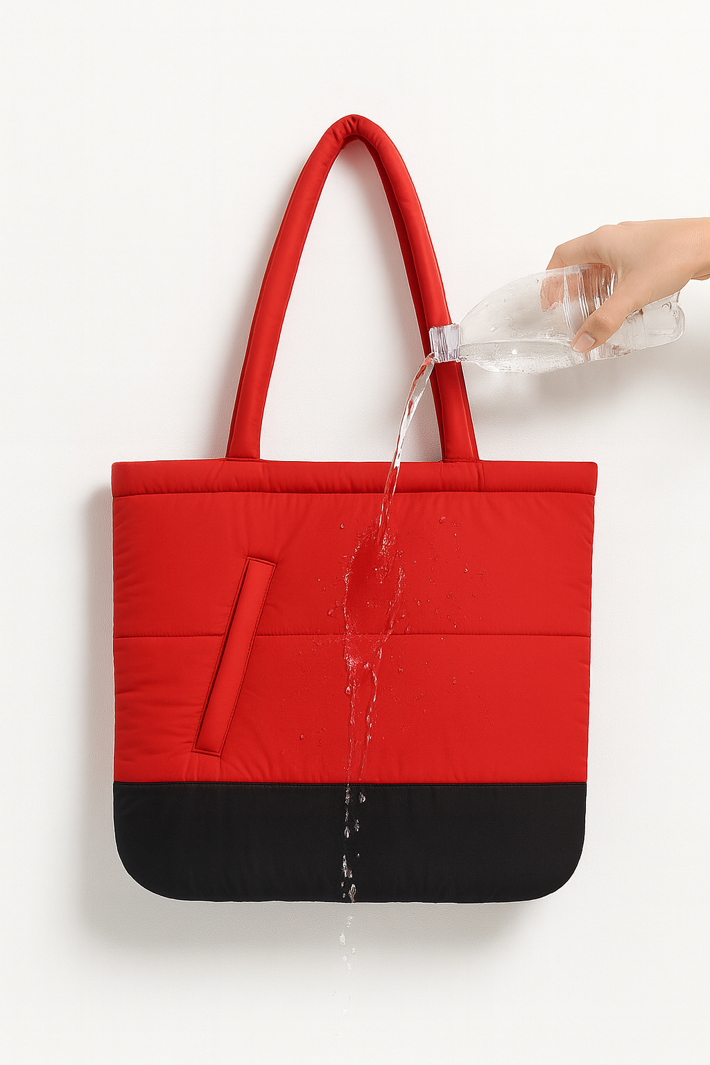 Nuptse Tote bag - Red/Black