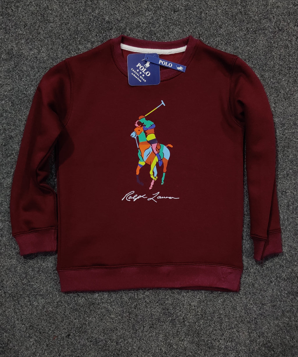 Polo Multi Pony Sweatshirt - Burgundy