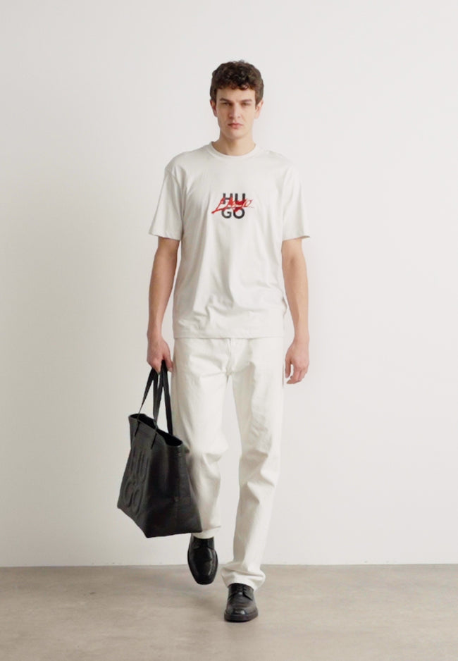 Hugo Signature Logo Tee - White - Brand Store