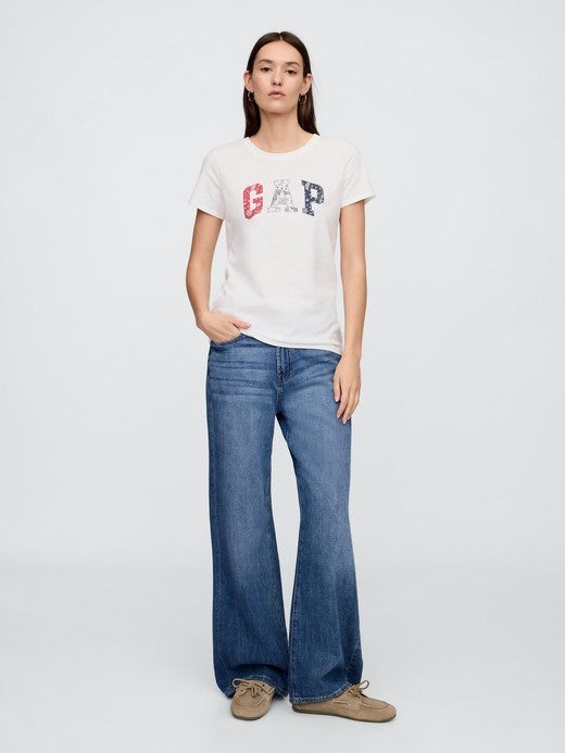 Gap Everyday Logo Tee - White - Brand Store