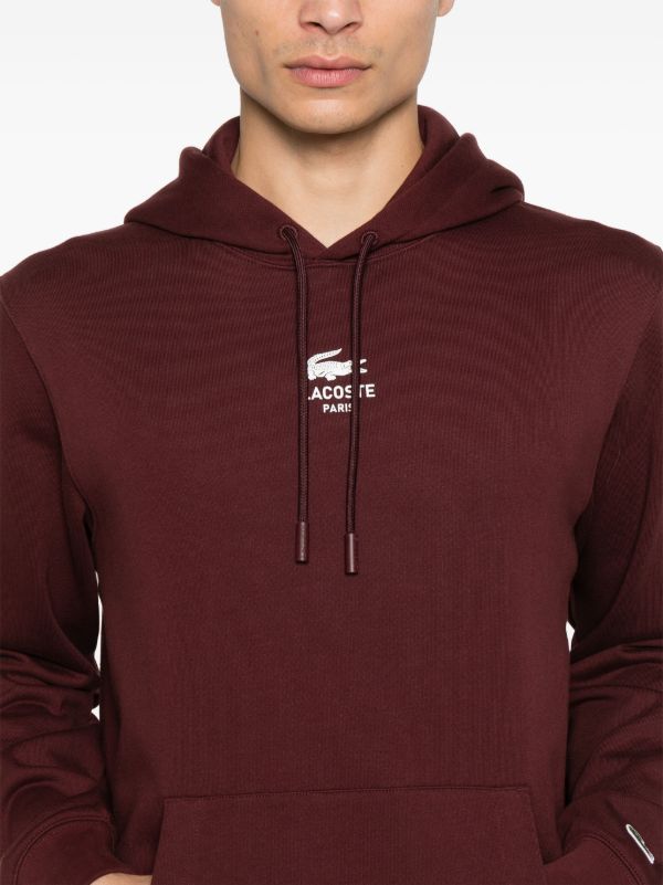 LCST Alligator Paris Hoodie - Burgundy - Brand Store