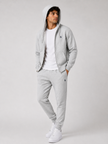 Polo Zipper Hood Tracksuit - Gray