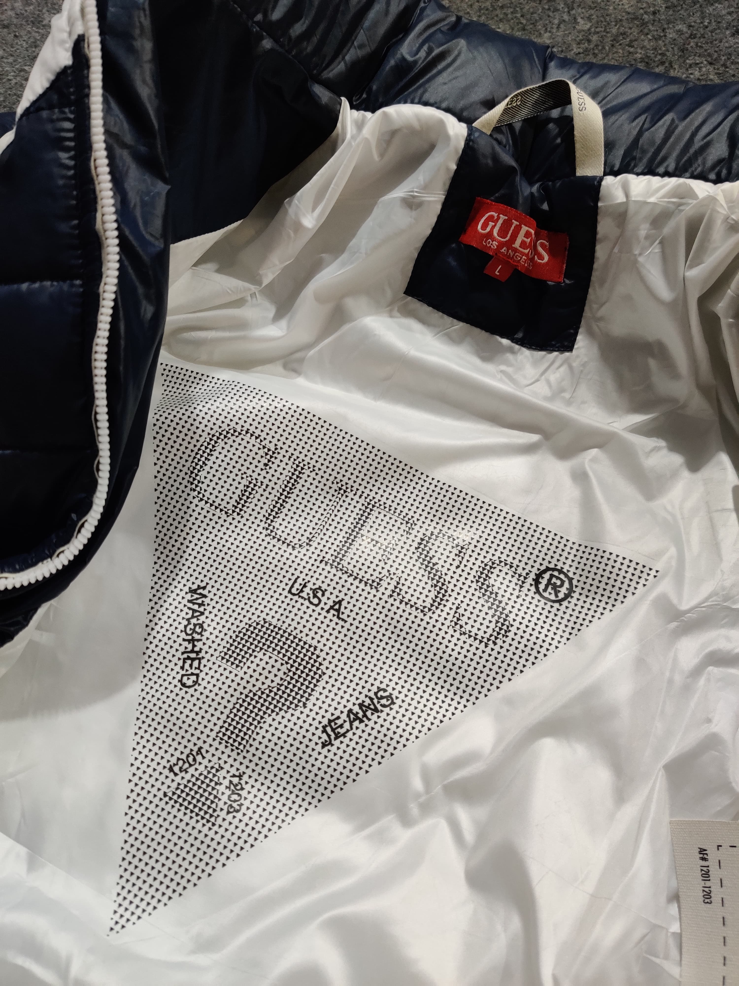 Guess Refletive Jacket - Blue/White