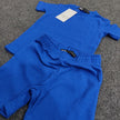Zara Kids Waffle Knit Shorts-Tee Set - Royal Blue - Brand Store