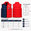 TH Color Block Puffer Vest – Red & Navy