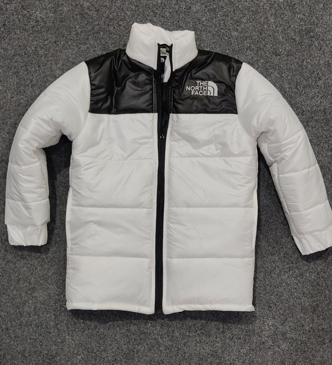 TNF Full Sleeves Kids Puffer - White