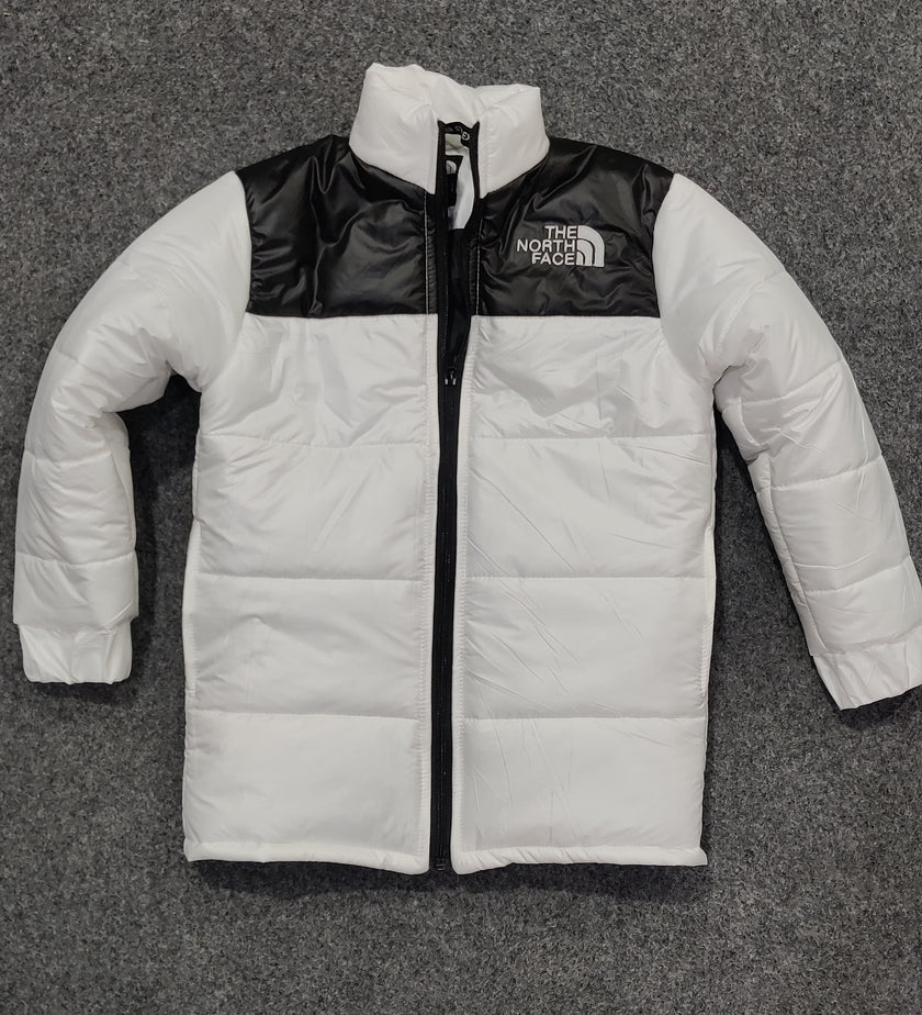 TNF Full Sleeves Kids Puffer - White