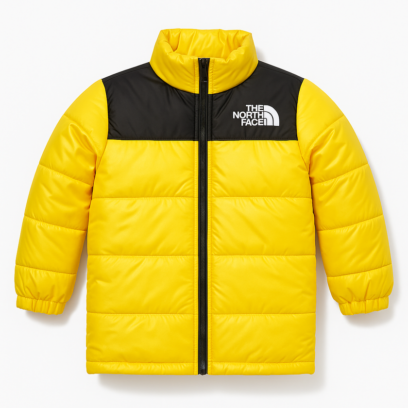 TNF Full Sleeves Kids Puffer - Yellow