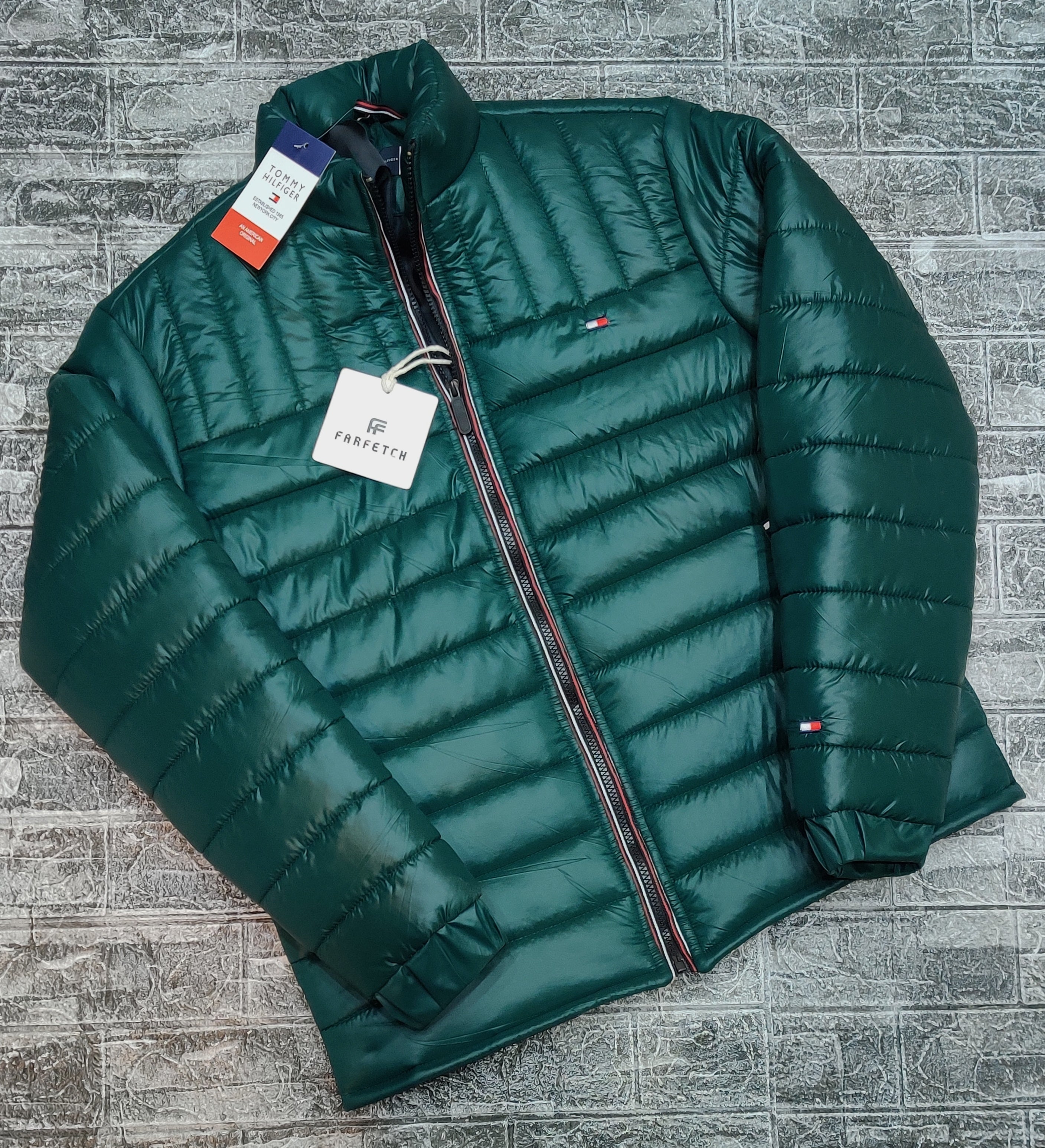 Tommy Puffer Jacket - Green - Brand Store