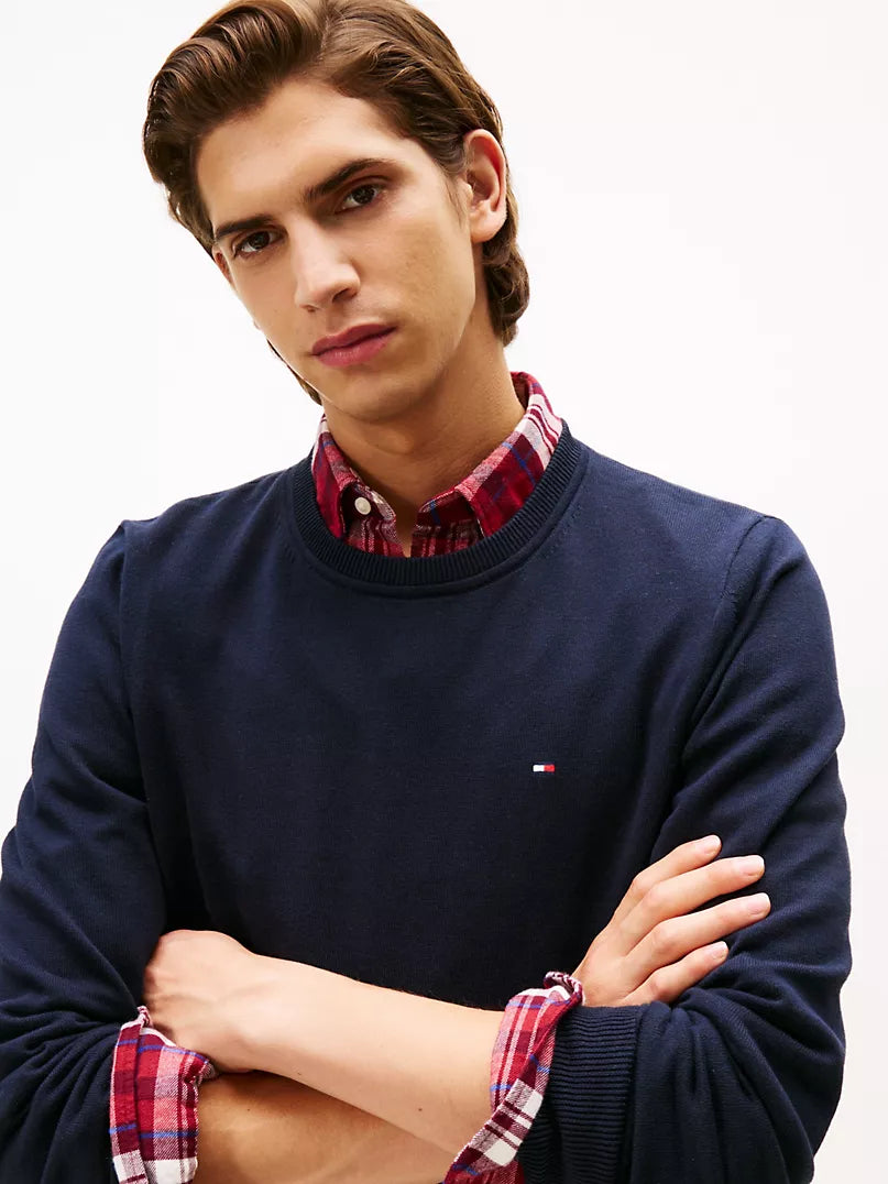 Tommy Hilfiger Classic Logo Sweatshirt - Navy Blue - Brand Store