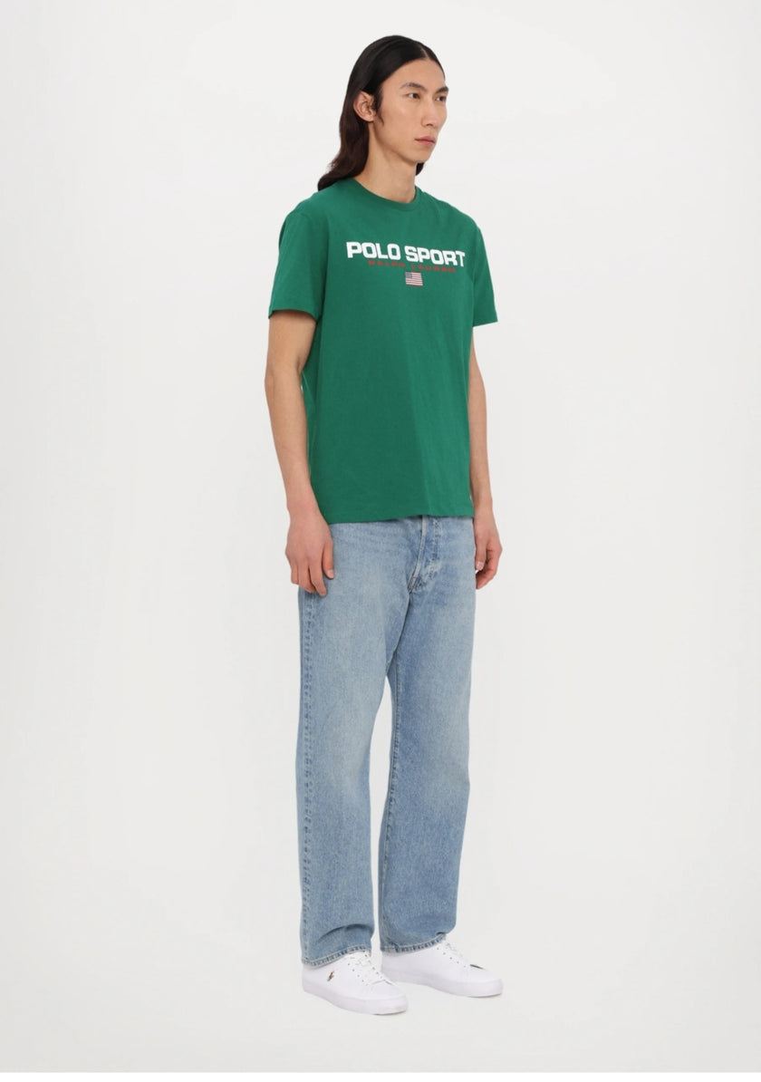Polo Sports Logo Tee - Green - Brand Store