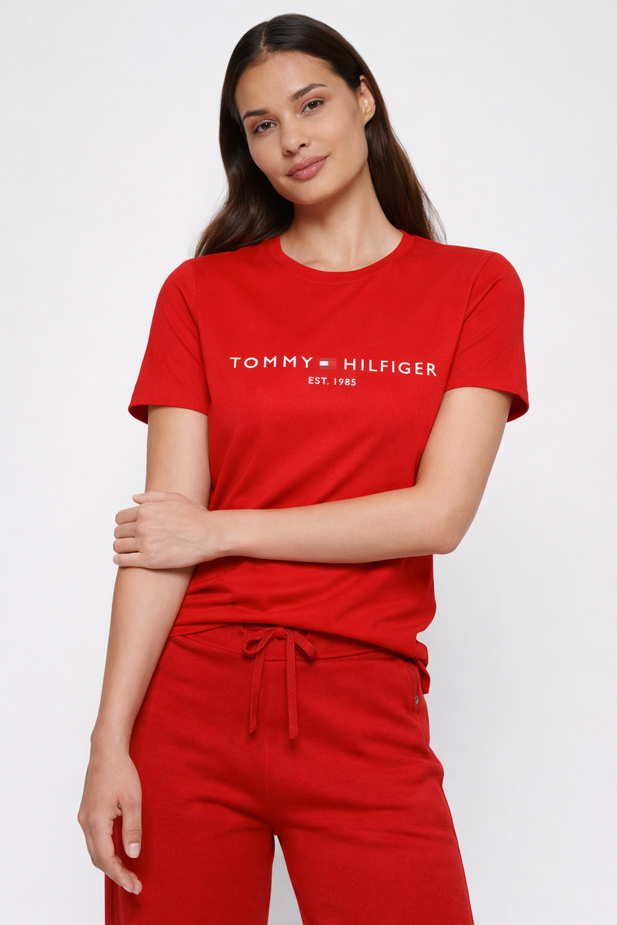 Tommy EST 1985 Basic Tee - Red