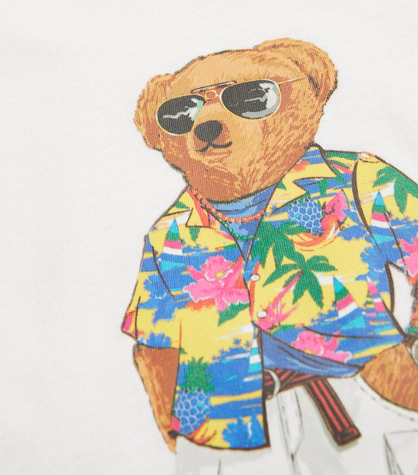 Polo Bear Multi Logo Tee - White - Brand Store