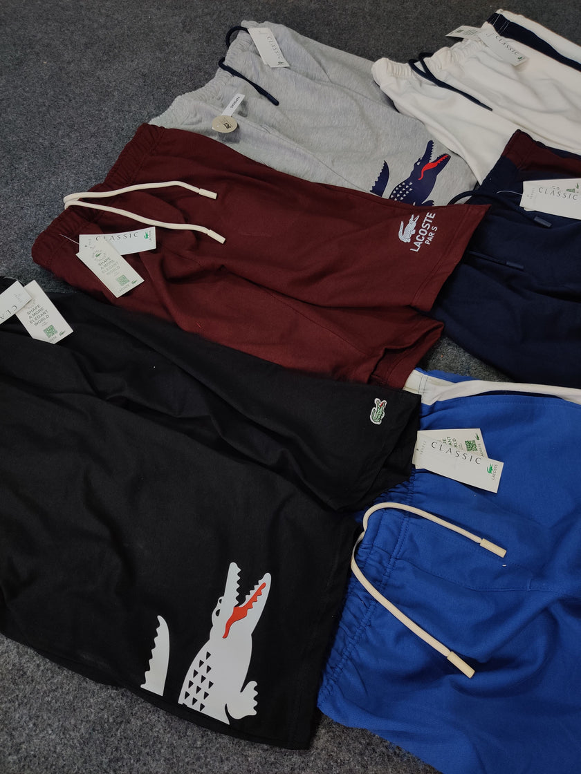 Lacoste Crocodile Printed Shorts - Black