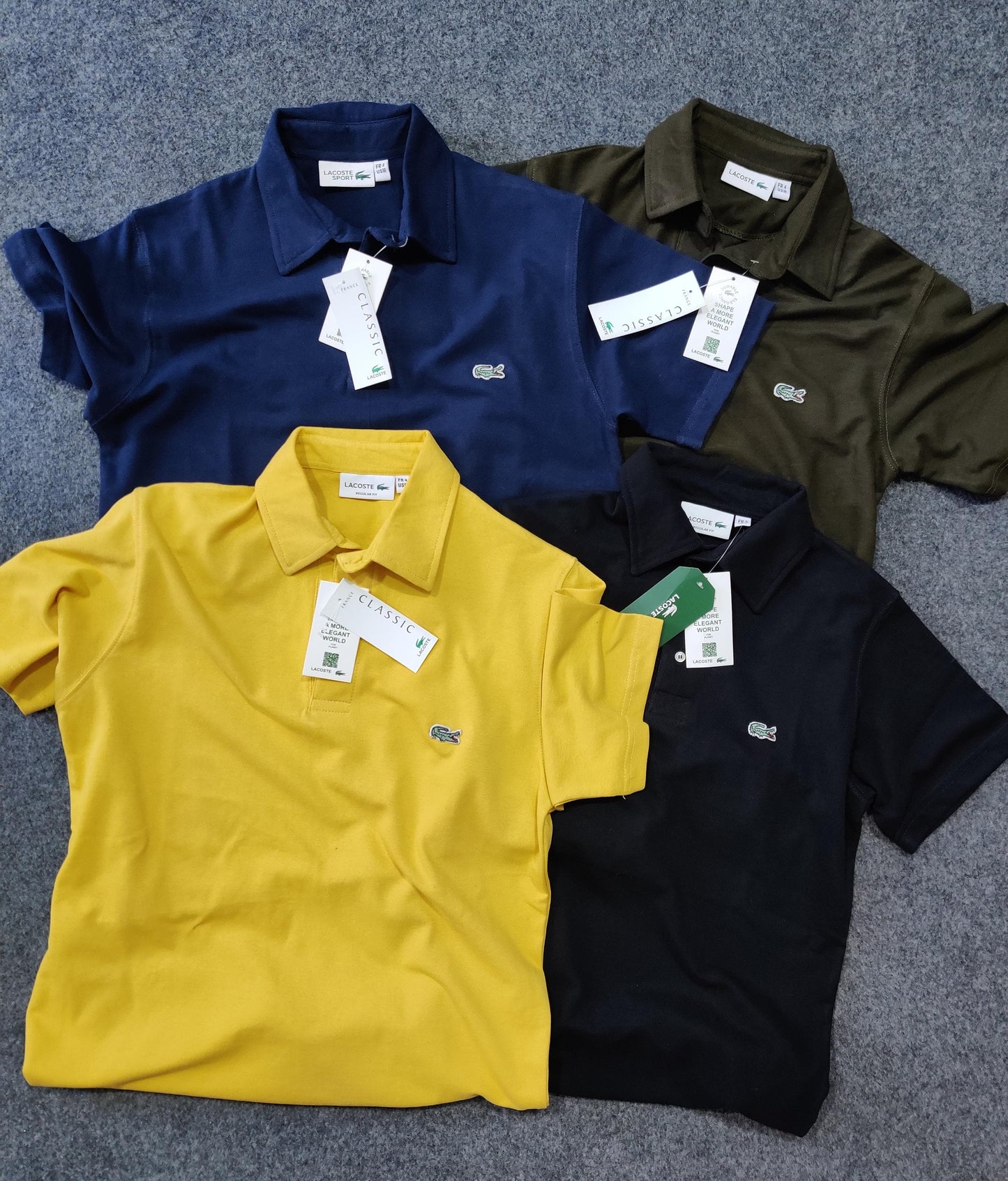 Lacoste Solid Polo Tee - Black