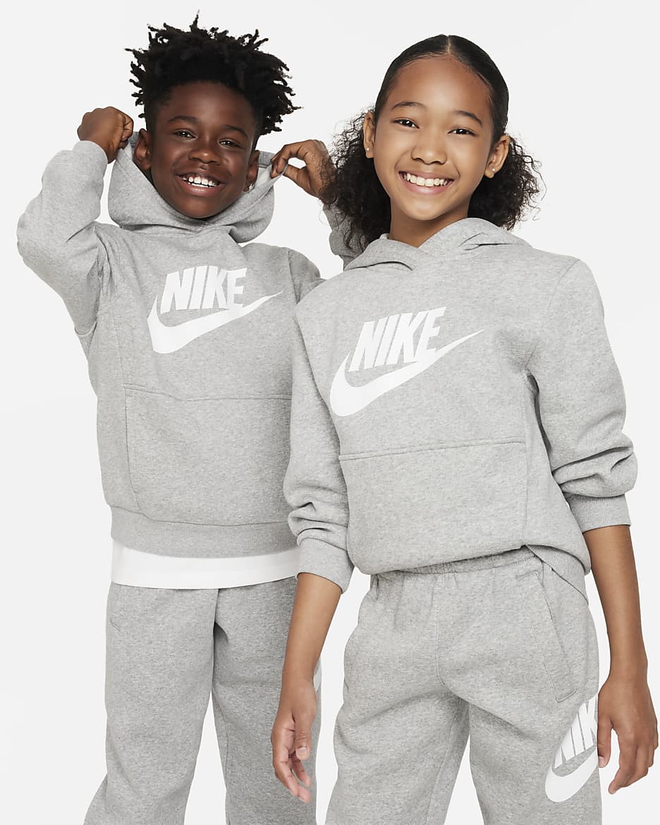 NK Pullover Hoodie Kids Unisex - Grey