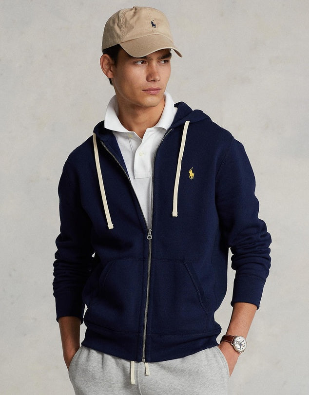 Polo Tracksuit With Zipper Hoodie - Navy
