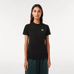 Lacoste White Logo Tee - Black - Brand Store