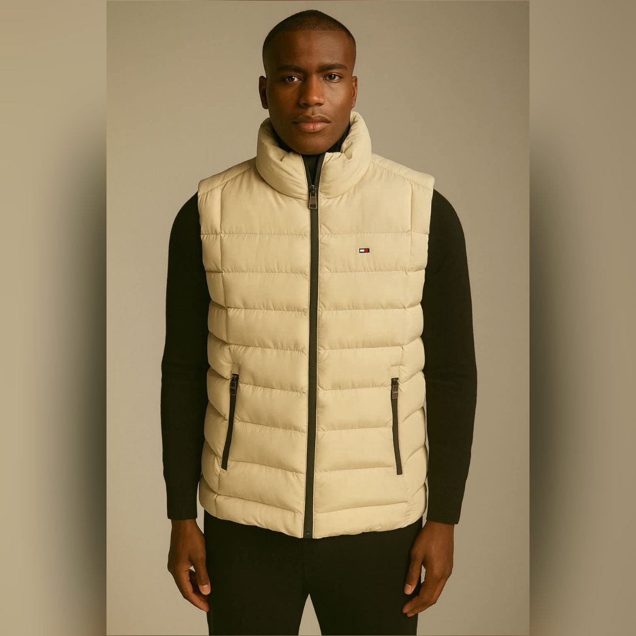 TH Sleeveless Gilet - Beige