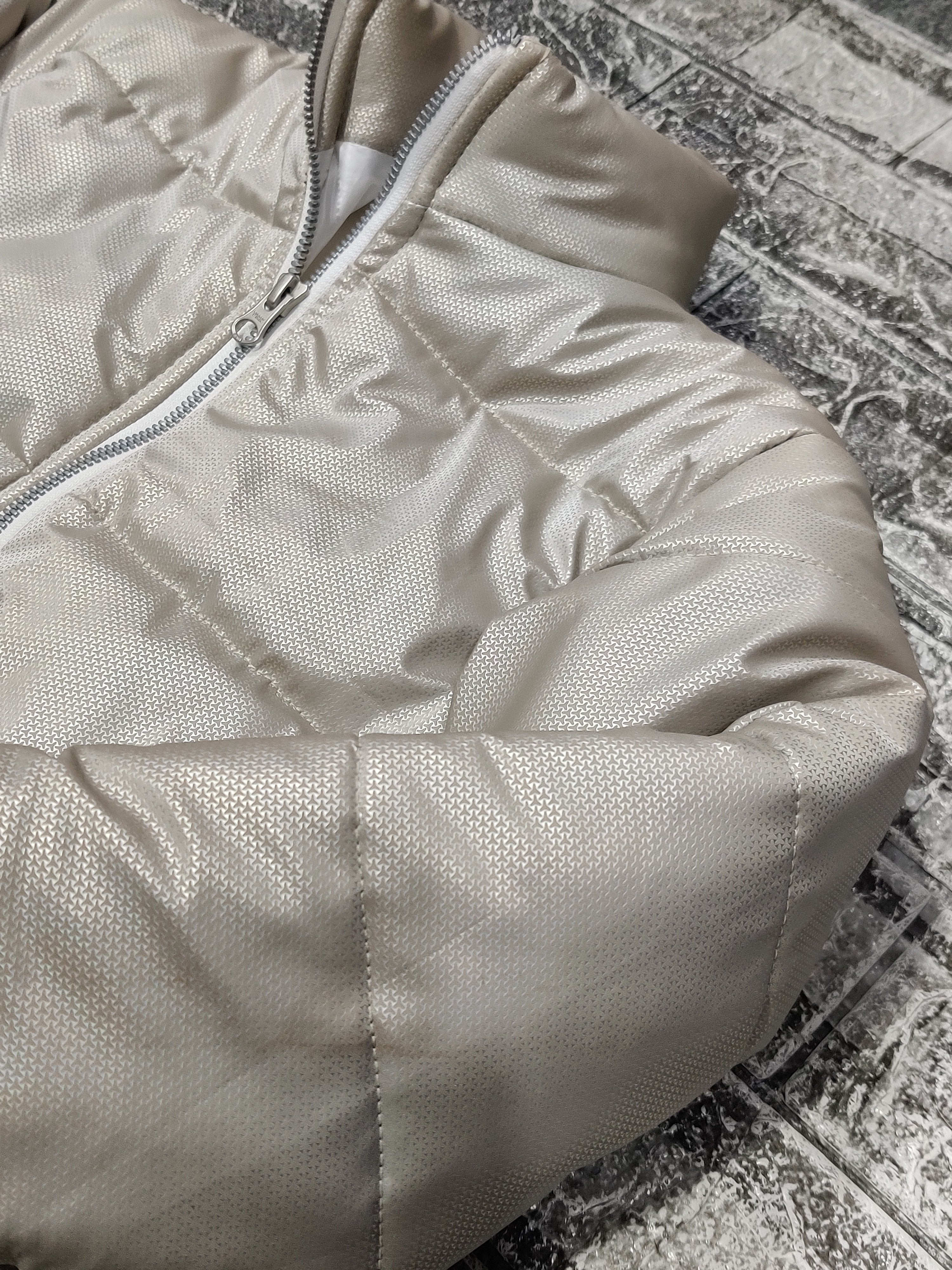 GAP Kids Puffer Jacket -  Textured Gold