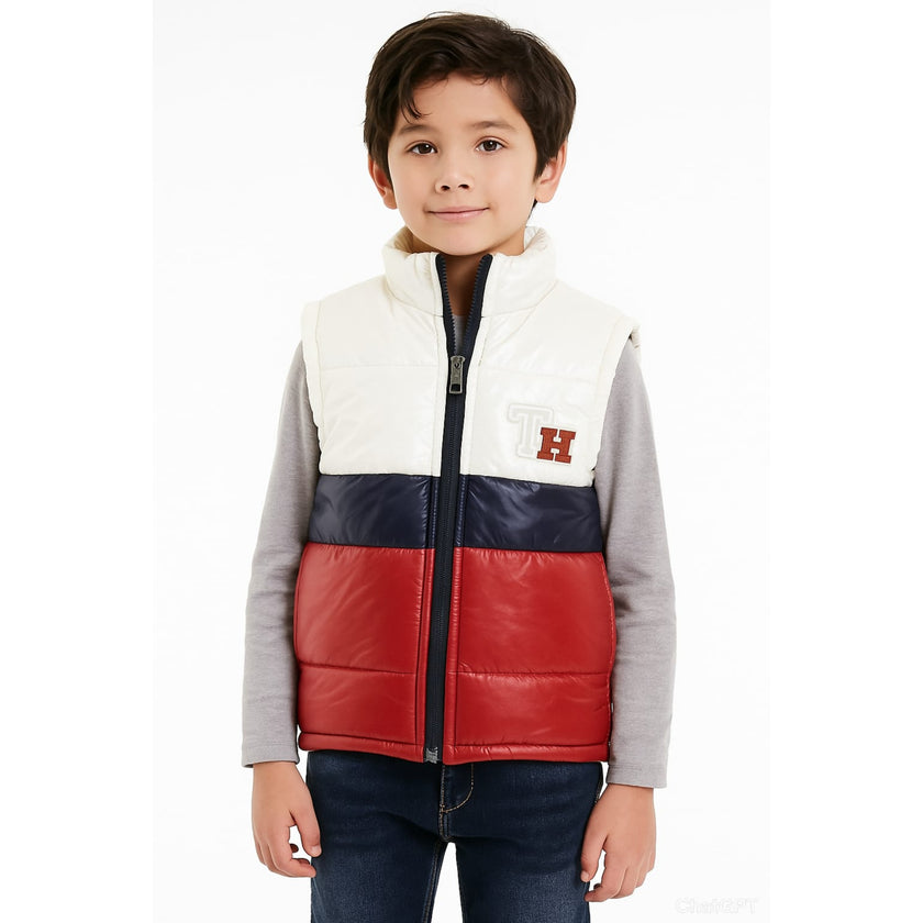 Tommy Kids Puffer Gillet - Colorblock