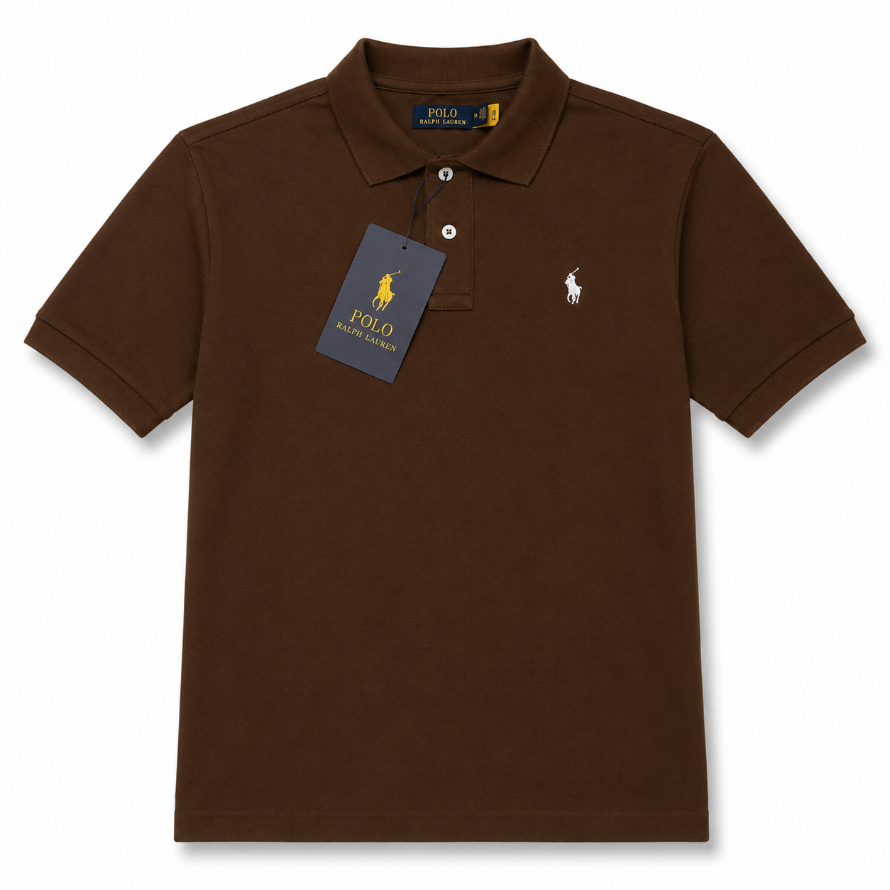 Polo Pique Brown Shirt