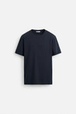 Zara Basic Cotton Tee - Navy - Brand Store