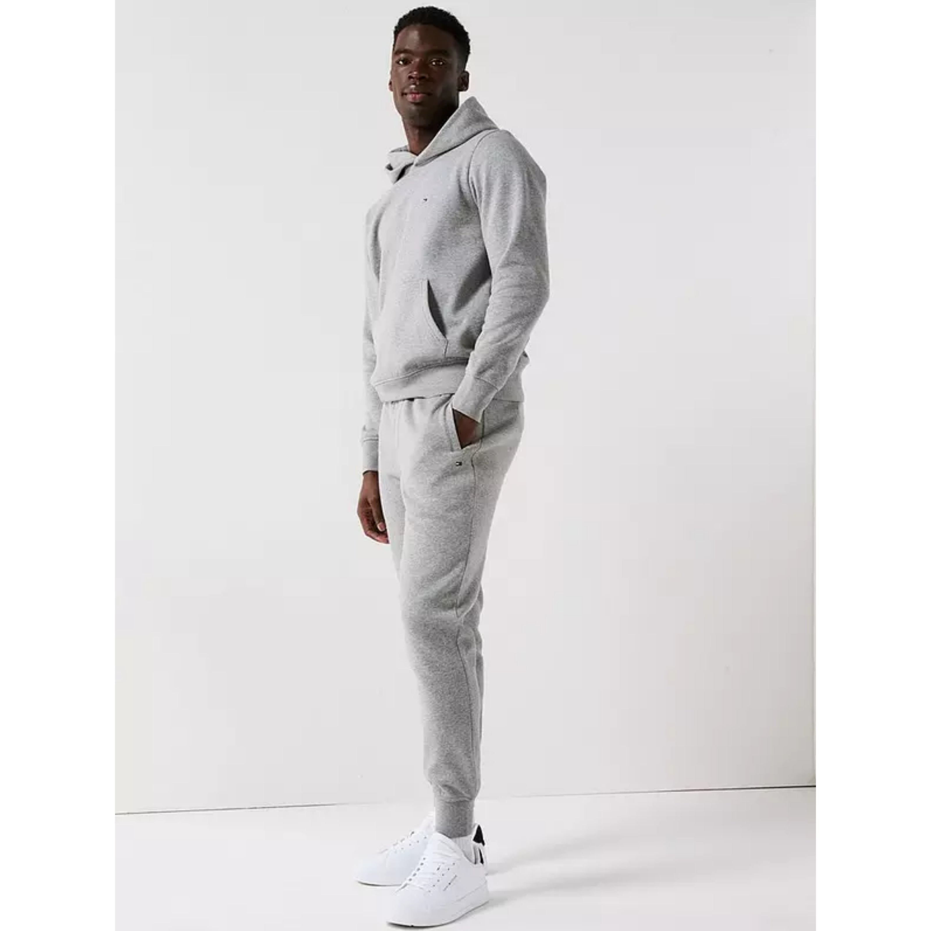 Tommy Flag Logo Tracksuit - Grey