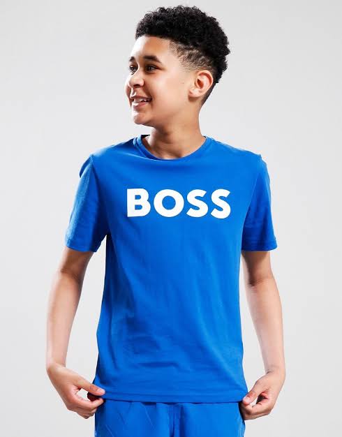 BOSS Boys T Shirt - Royal Blue