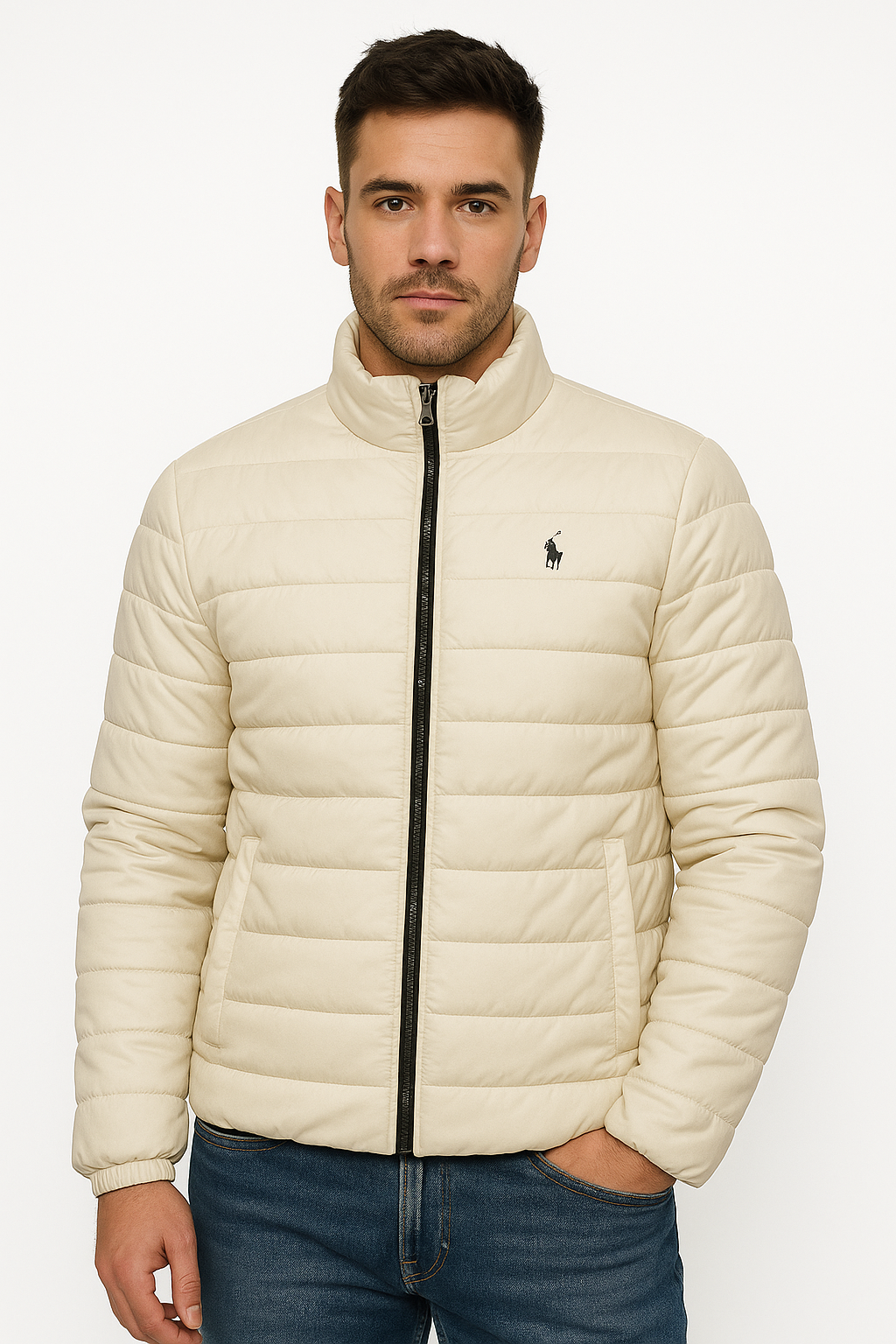 POLO Puffer Jacket - Beige