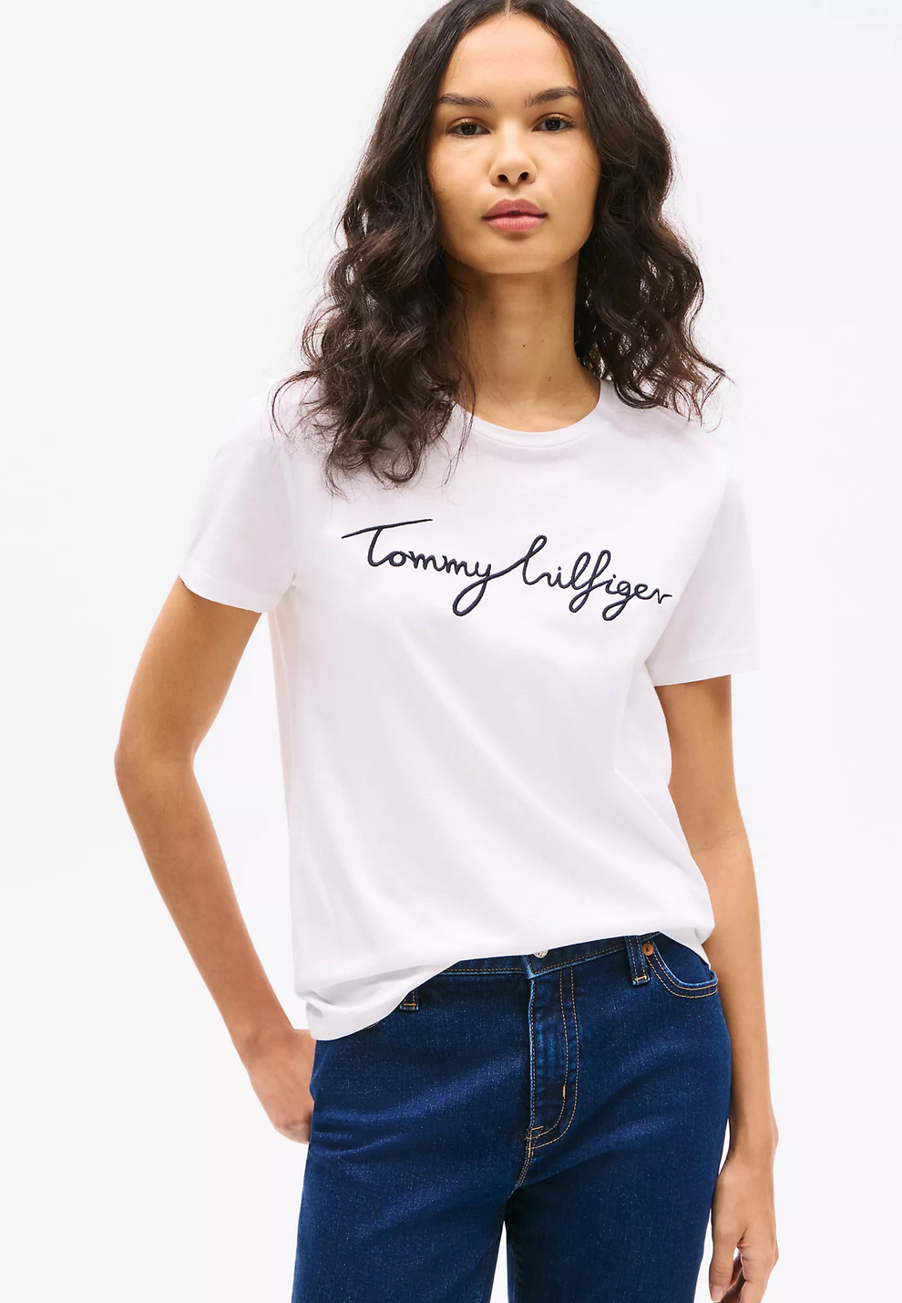 Tommy Hilfiger Signture Tee - White - Brand Store