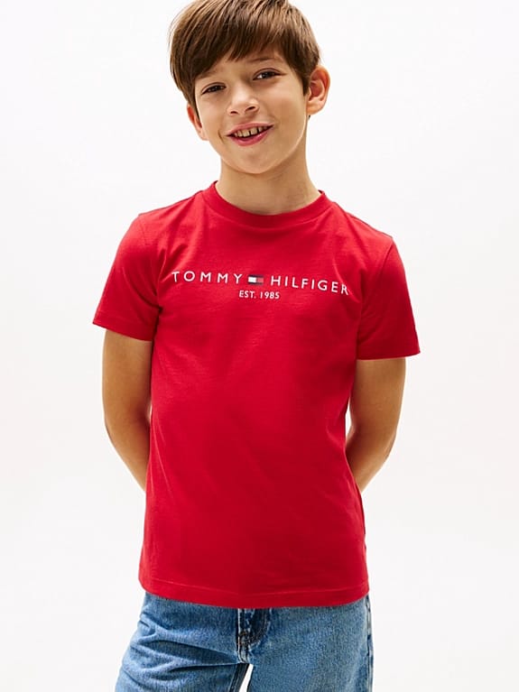 Tommy Est 1985 Logo Tee - Black - Brand Store