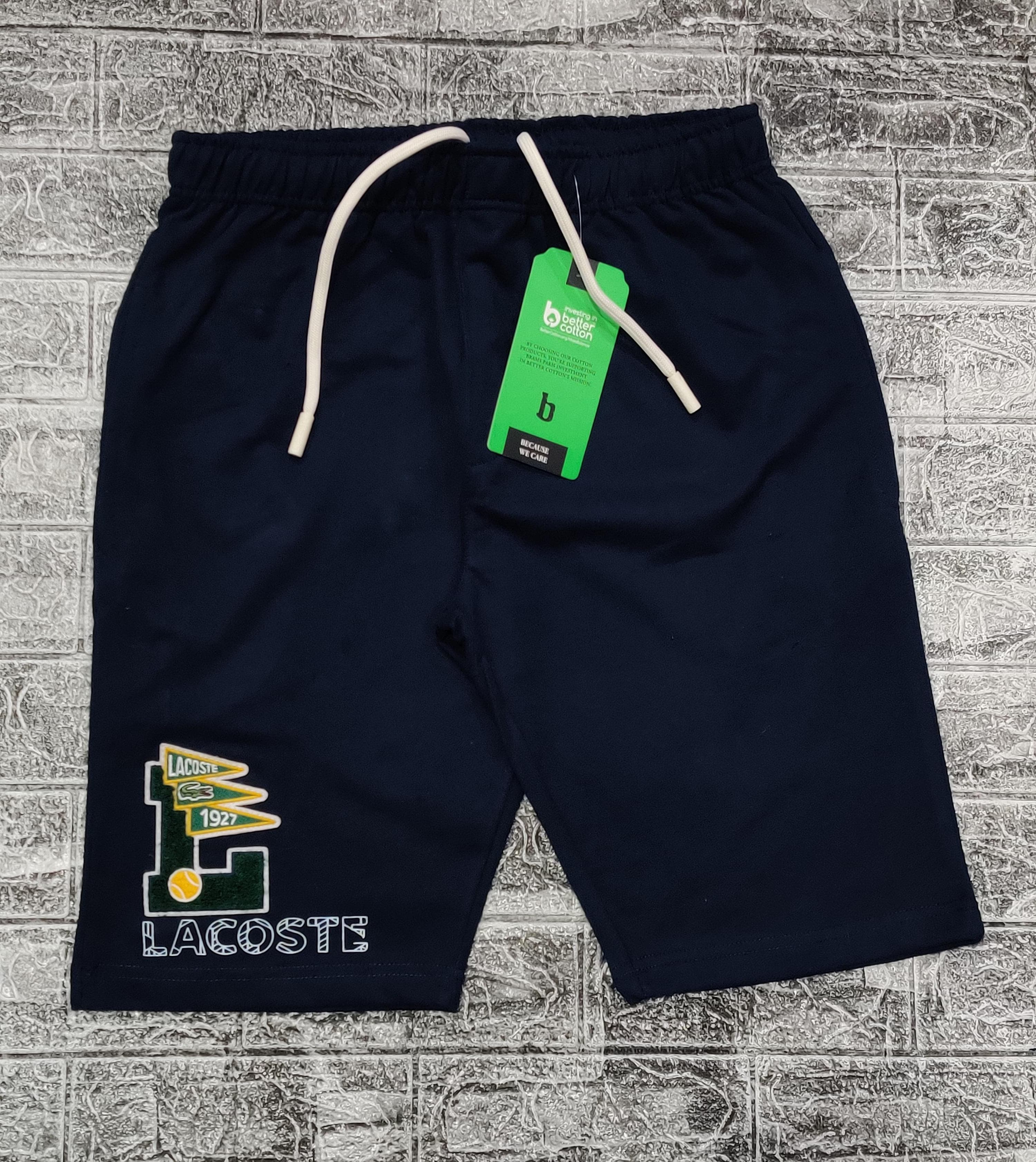 Lacoste Embroidered Logo Shorts - Navy - Brand Store