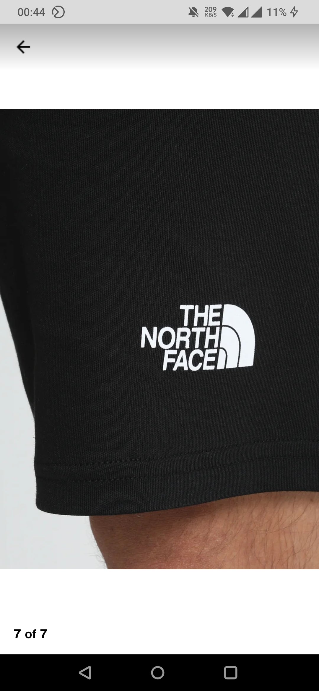 TNF Classic Logo Terry Shorts - Black