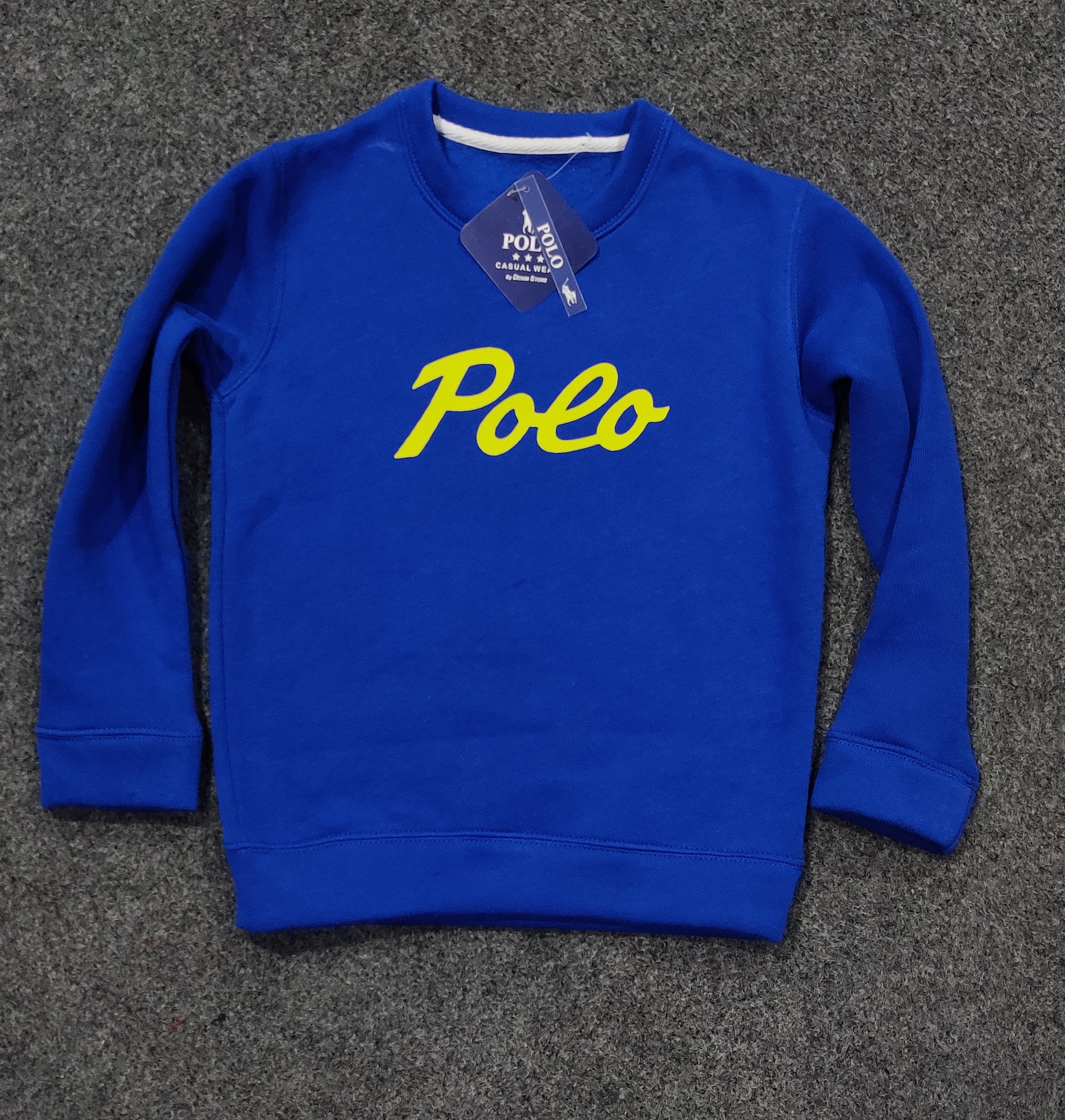 Polo Signature Sweatshirt - Royal Blue - Brand Store