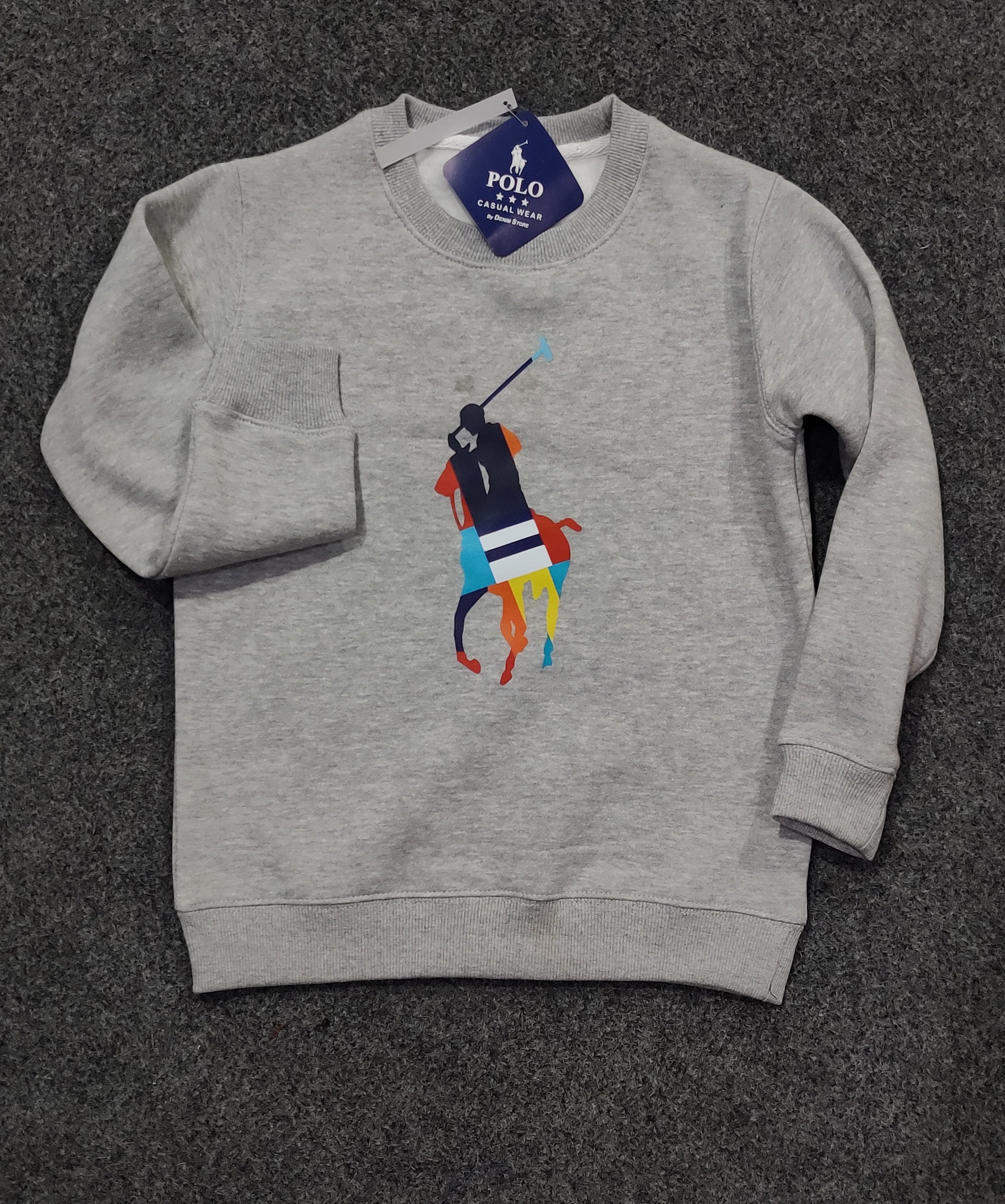 Polo Multi Pony Sweatshirt - Grey
