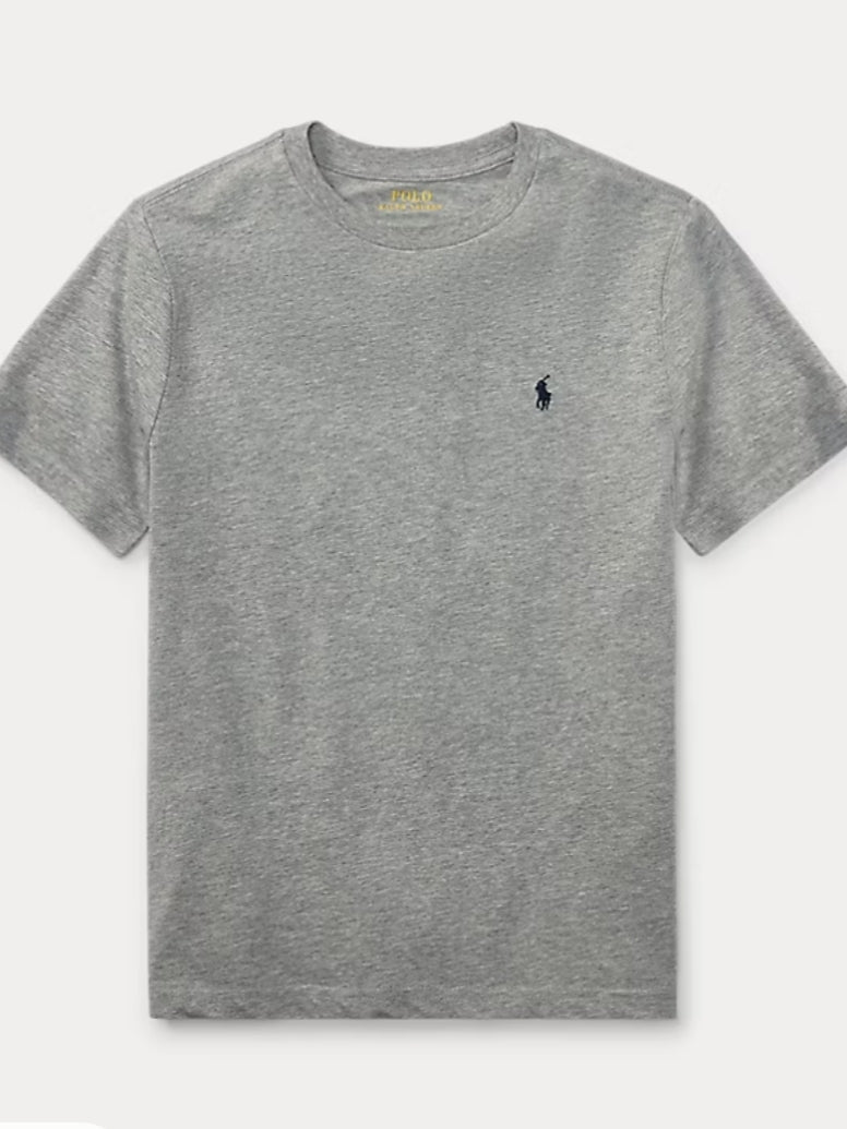 RL Small Pony Embroidered T Shirt - Grey