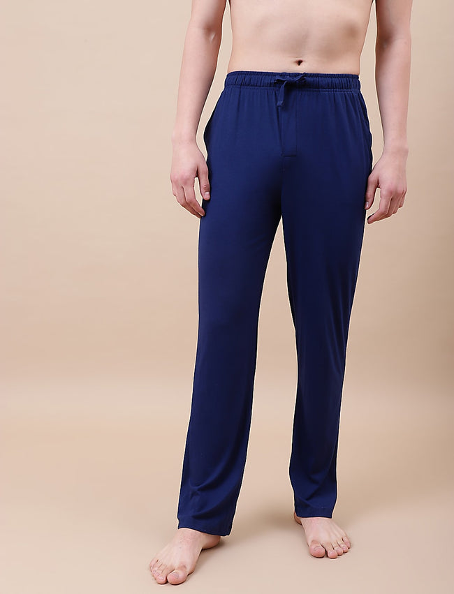 Jack & Jones Cotton Relaxed Trouser - Navy - Brand Store