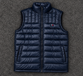 Tommy Sleeveless Puffer Vest - Navy Blue