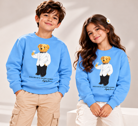 Polo Bear Sweatshirt - Sky Blue