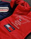 TH Color Block Puffer Vest – Red & Navy