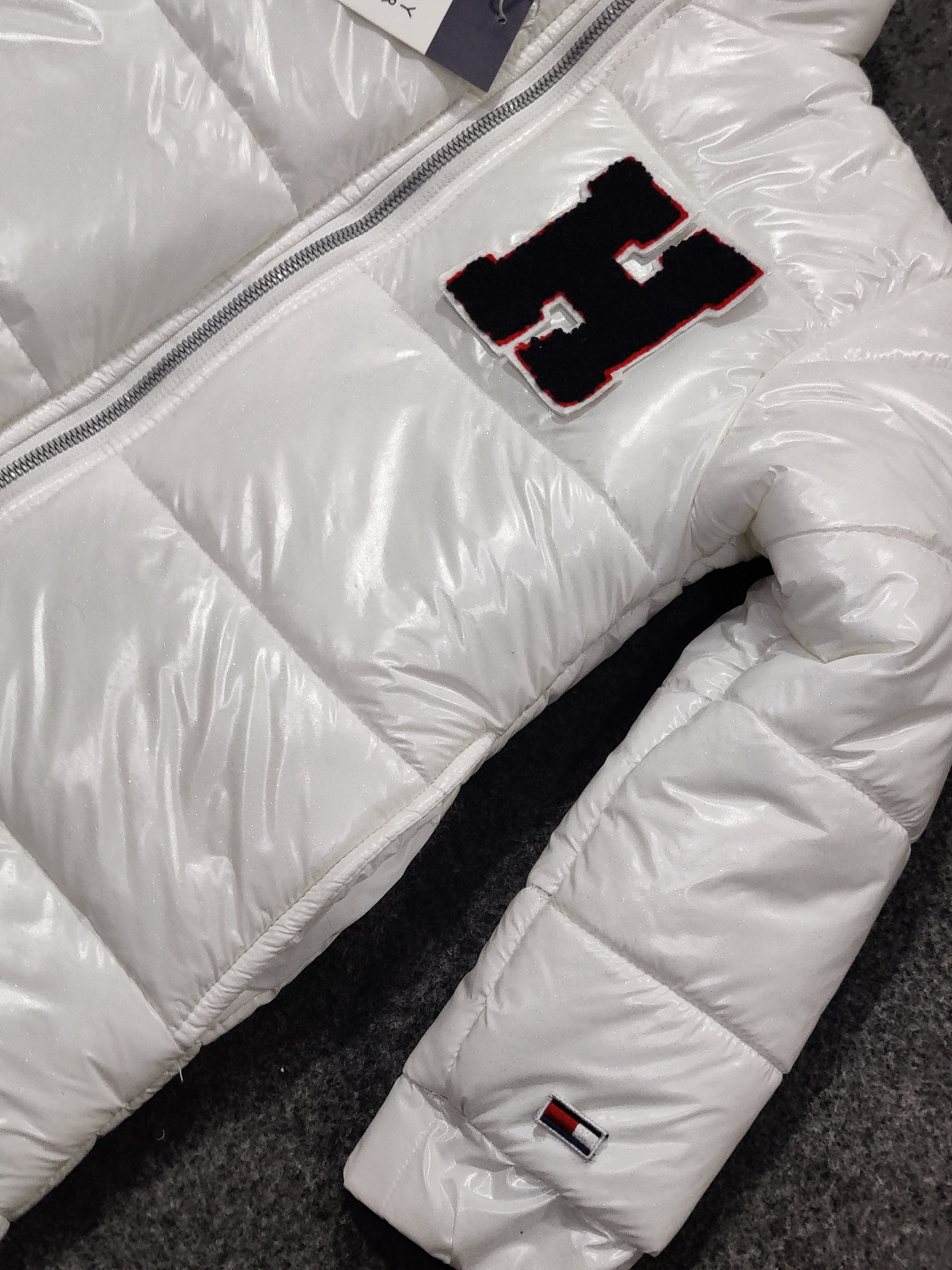 Tommy H Puffer Jacket - White - Brand Store