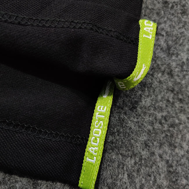 Lacoste Solid Polo Tee - Black - Brand Store