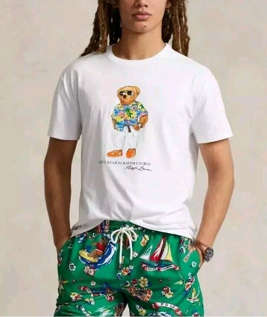 Polo Bear Printed Tee - White